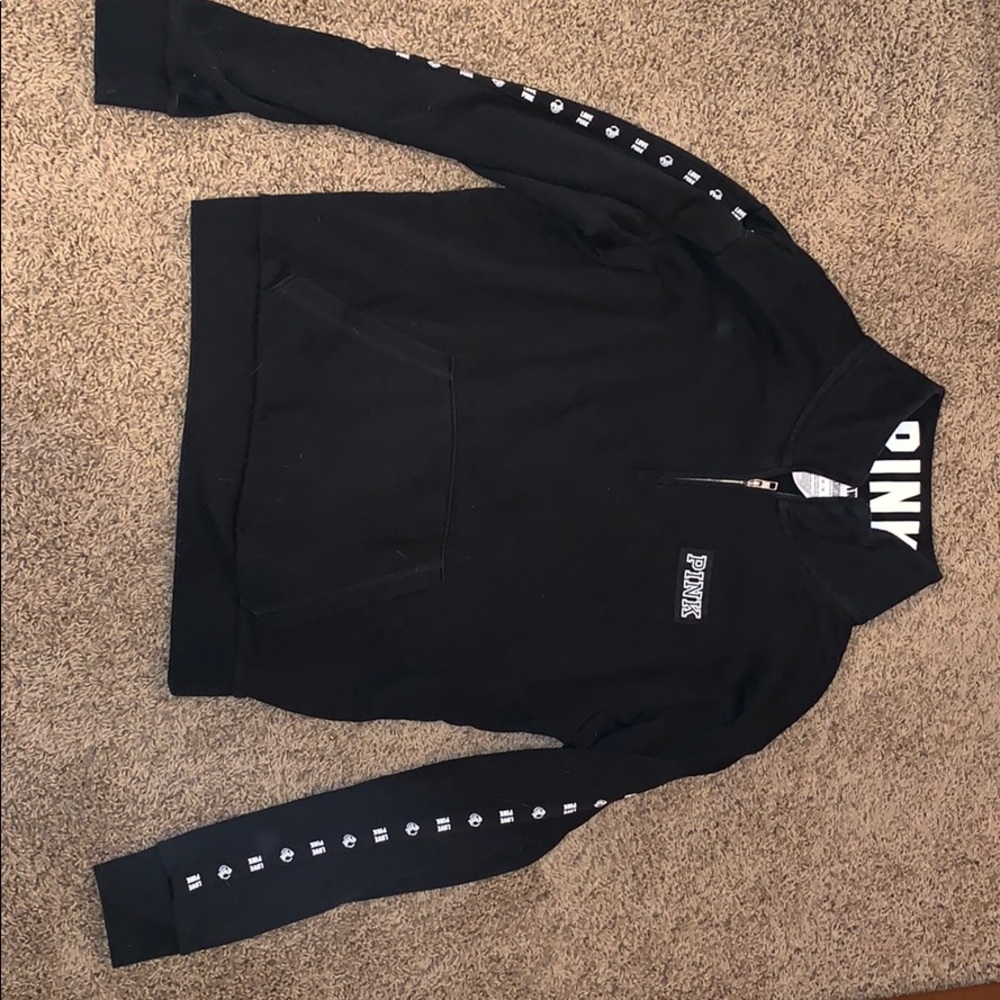 Black pink crewneck